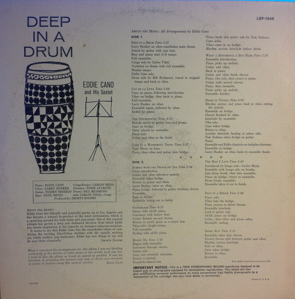 Eddie Cano And His Sextet - Deep In A Drum