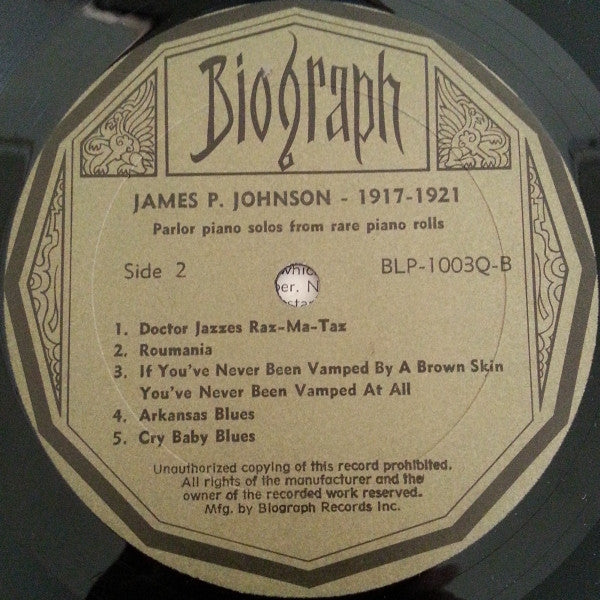 James Price Johnson - 1917-21