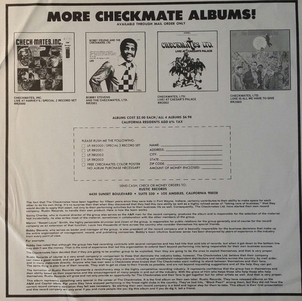 The Checkmates Ltd. - F/S/O