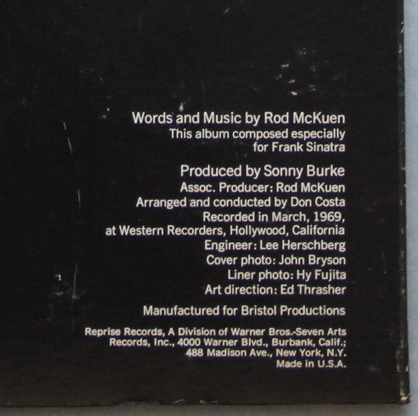 Frank Sinatra - A Man Alone (The Words And Music Of Rod McKuen)
