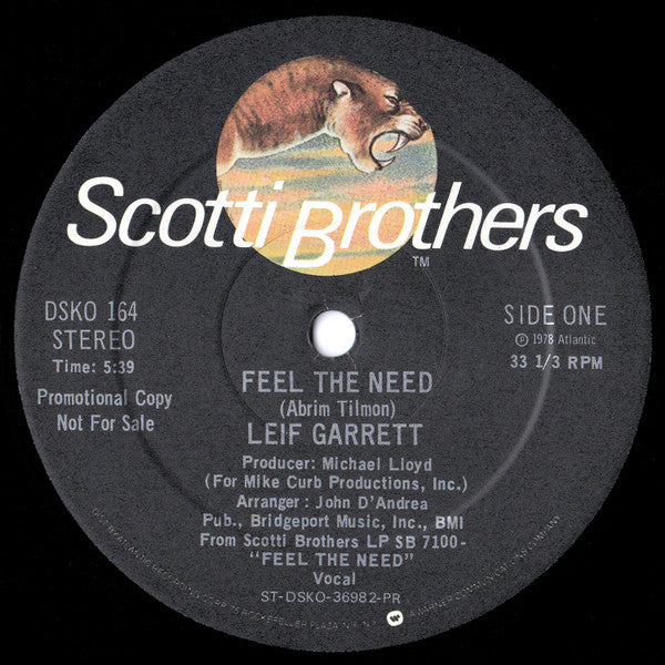Leif Garrett - Feel The Need / New York City Nights