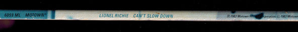 Lionel Richie - Can't Slow Down