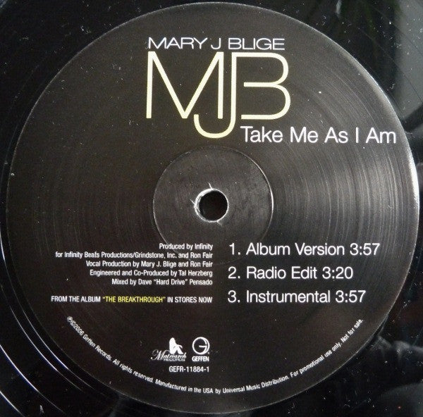 Mary J. Blige - Take Me As I Am