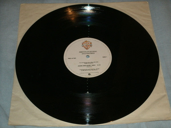Jaco Pastorius - John And Mary / Liberty City (Edit) 12" [PROMO ONLY]