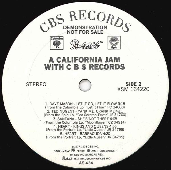 Various - A California Jam With C B S Records