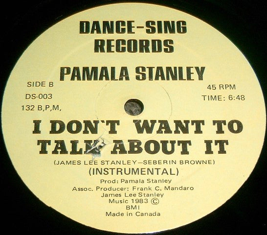 Pamala Stanley - I Don't Want To Talk About It