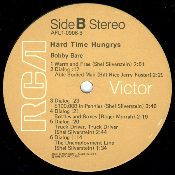 Bobby Bare - Hard Time Hungrys