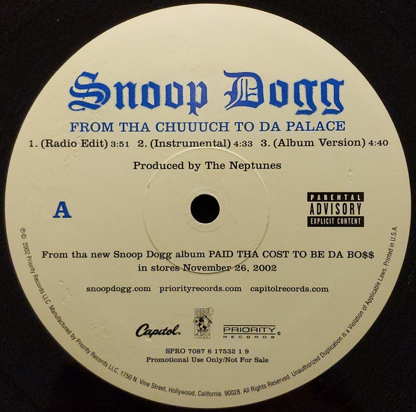 Snoop Dogg - From Tha Chuuuch To Da Palace