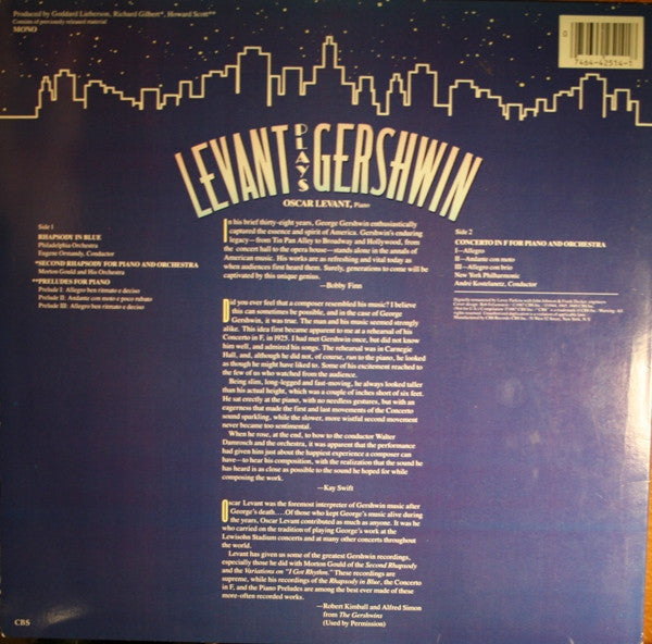 Levant Plays Gershwin