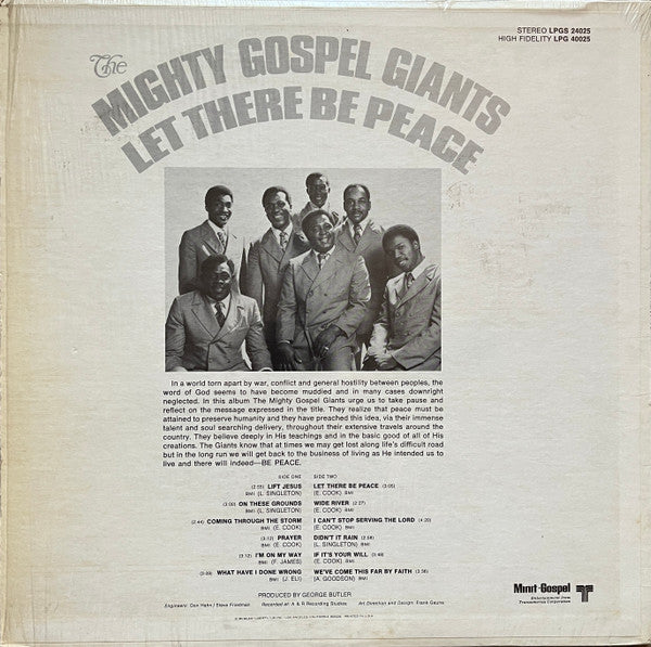 The Mighty Gospel Giants - Let There Be Peace
