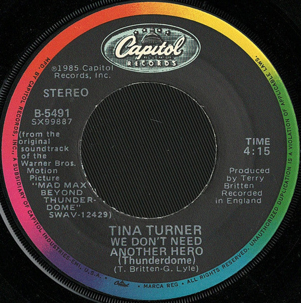 Tina Turner - We Don't Need Another Hero (Thunderdome)