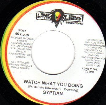 Gyptian - Watch What You Doing / Blind Souls