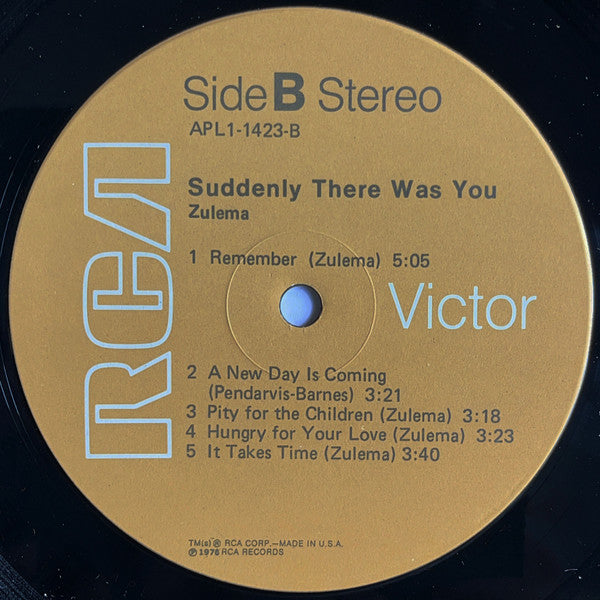 Zulema - Suddenly There Was You