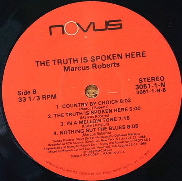 Marcus Roberts - The Truth Is Spoken Here