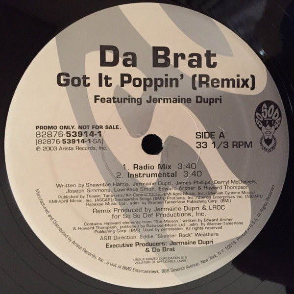 Da Brat - Got It Poppin' (Remix)