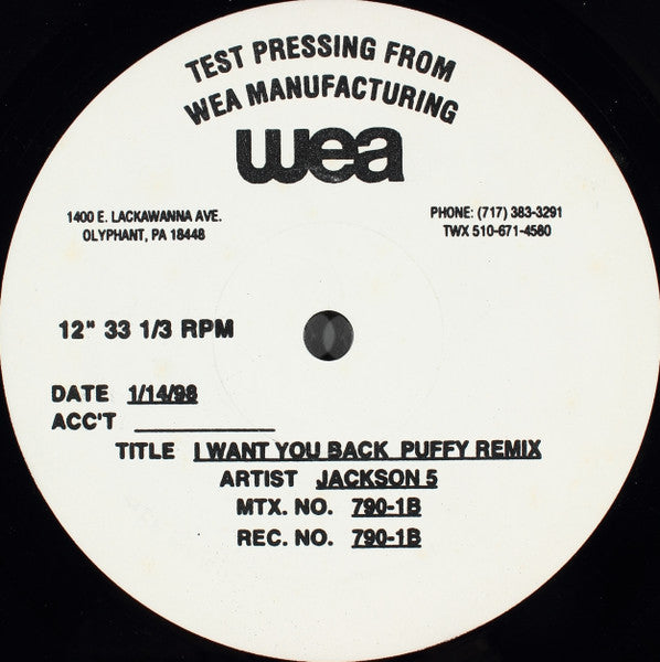 The Jackson 5 - I Want You Back (Puffy Remix)
