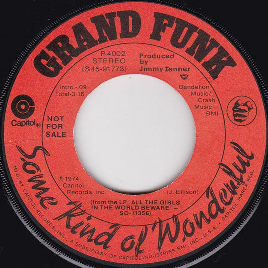 Grand Funk Railroad - Some Kind Of Wonderful