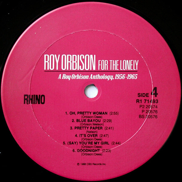 For The Lonely: A Roy Orbison Anthology, 1956-1965