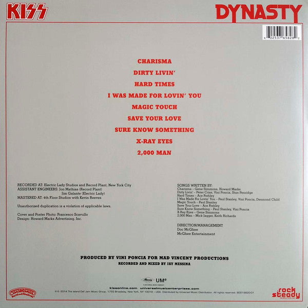 Kiss - Dynasty [180g]