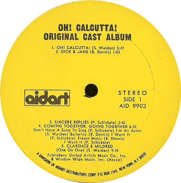 "Oh! Calcutta!" Original Cast - Oh! Calcutta (Original Cast Album)