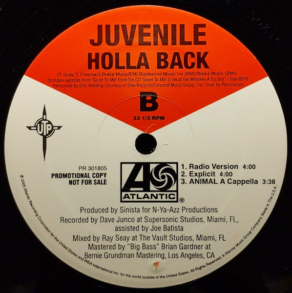 Juvenile (2) - Animal / Holla Back