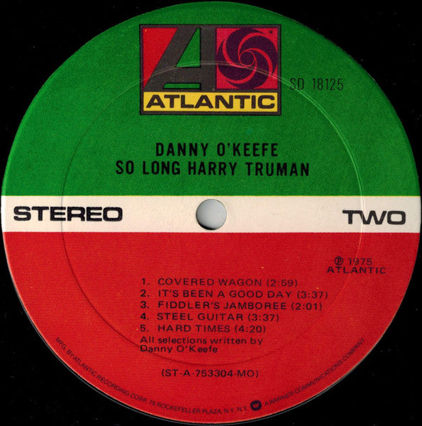 Danny O'Keefe - So Long Harry Truman