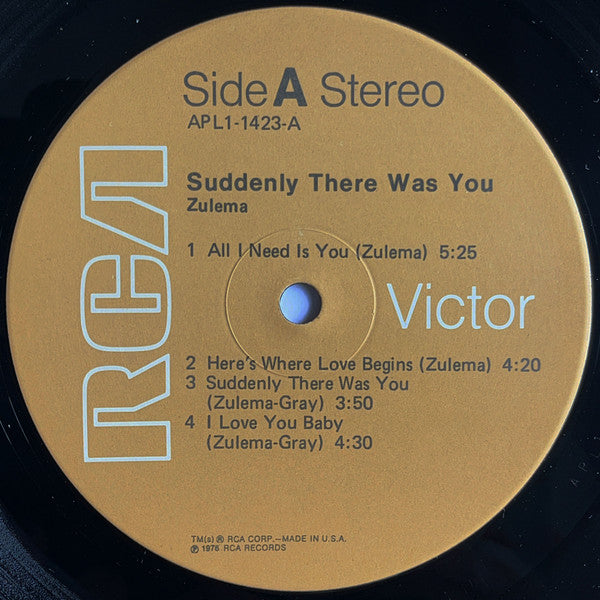 Zulema - Suddenly There Was You