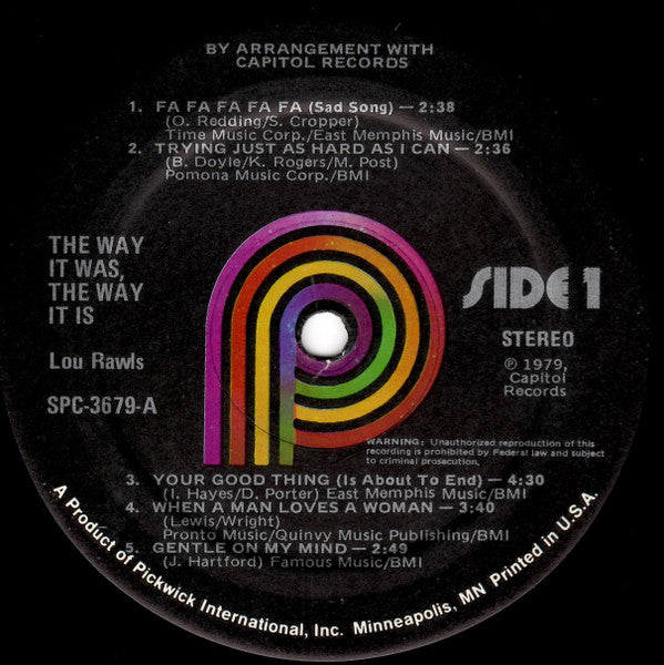 Lou Rawls - The Way It Was The Way It Is