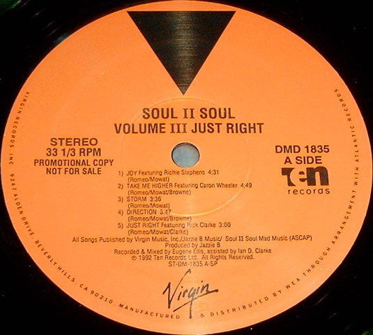 Soul II Soul - Volume III Just Right