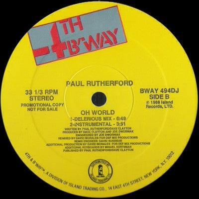 Paul Rutherford - Oh World