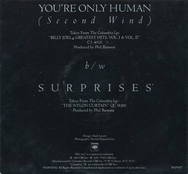 Billy Joel - You're Only Human (Second Wind)