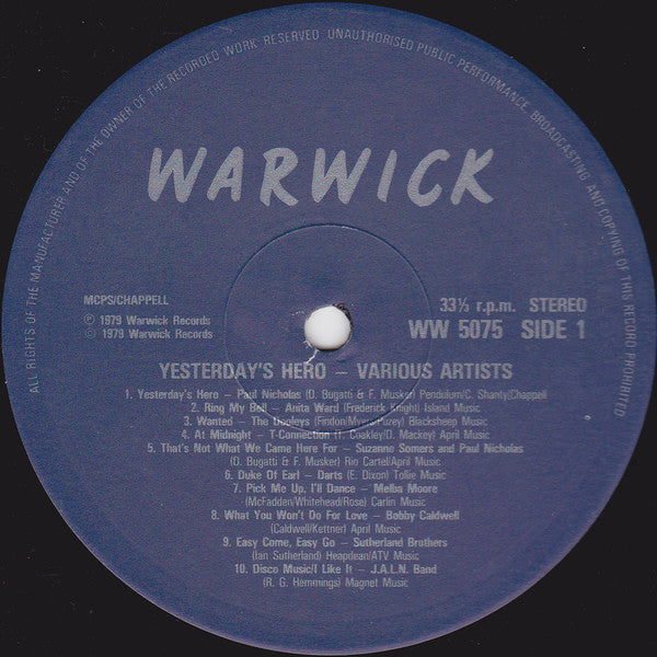 Various - Yesterday's Hero