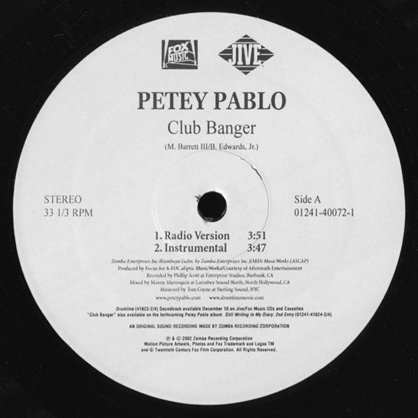 Petey Pablo - Club Banger