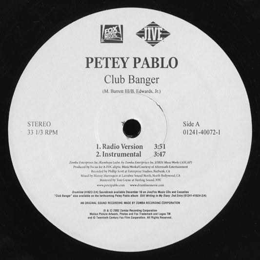 Petey Pablo - Club Banger