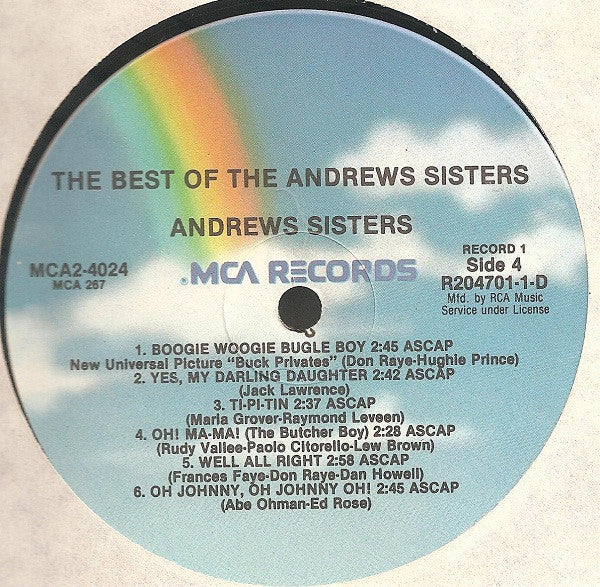 The Best Of The Andrews Sisters