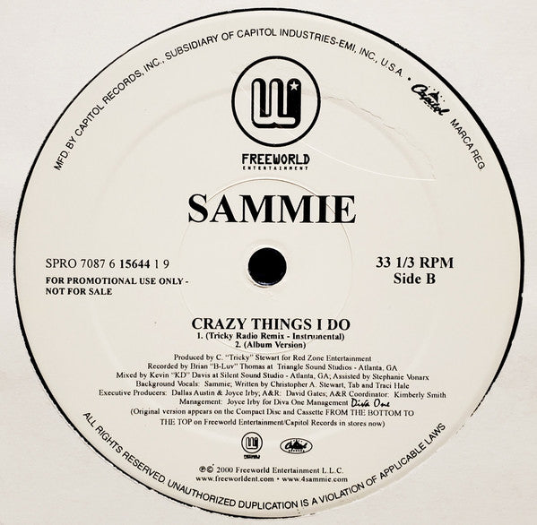 Sammie - Crazy Things I Do