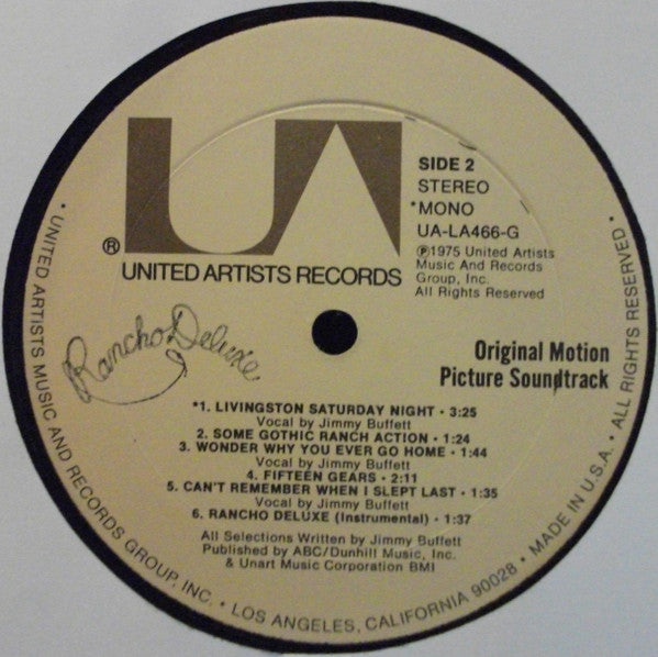 Jimmy Buffett - Rancho Deluxe (Original Motion Picture Soundtrack)