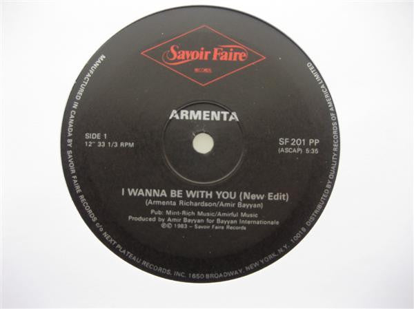 Armenta - I Wanna Be With You