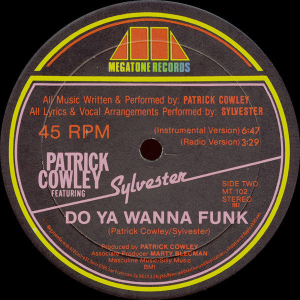 Patrick Cowley - Do Ya Wanna Funk