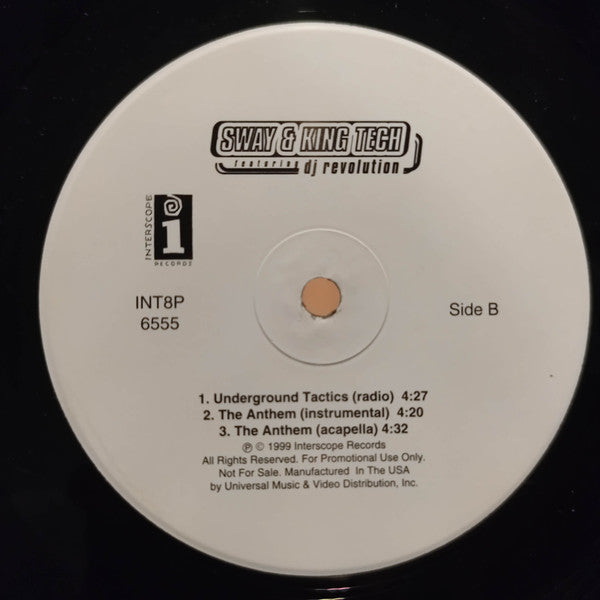 Sway & King Tech - The Anthem \ Underground Tactics