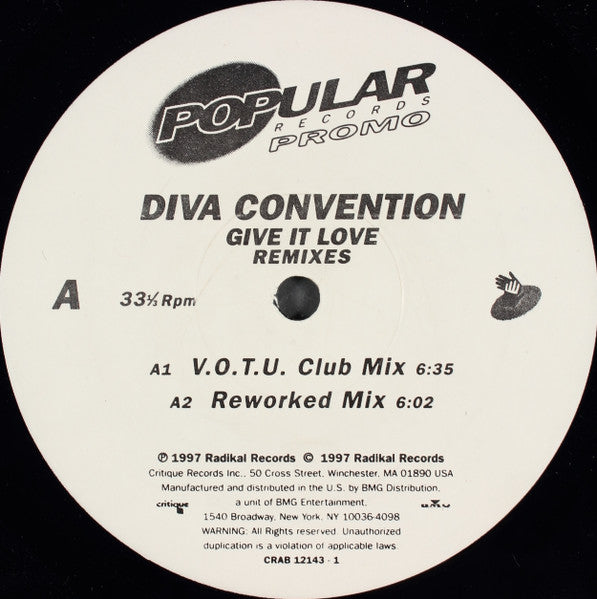 Diva Convention - Give It Love (Remixes)