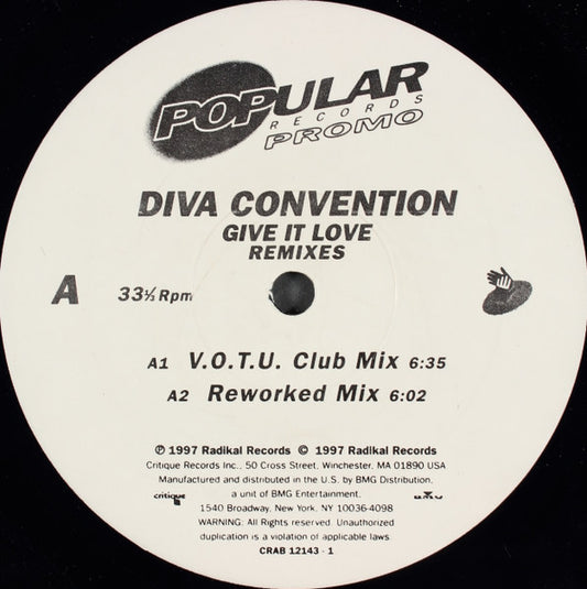 Diva Convention - Give It Love (Remixes)