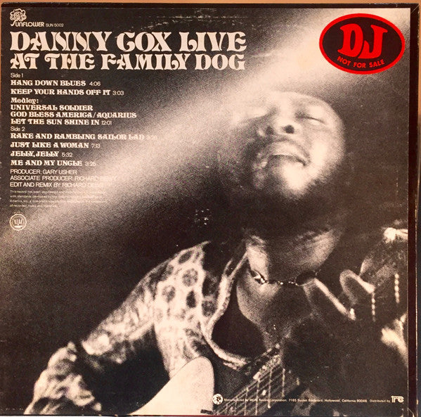Danny Cox - Live At The Family Dog