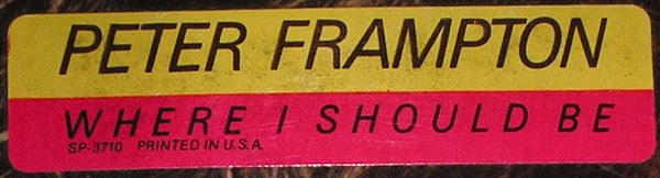 Peter Frampton - Where I Should Be