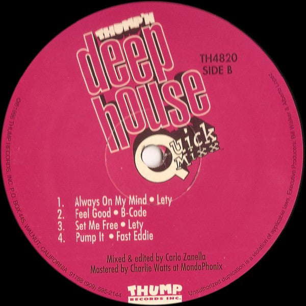 Thump'n Deep House Quick Mixx