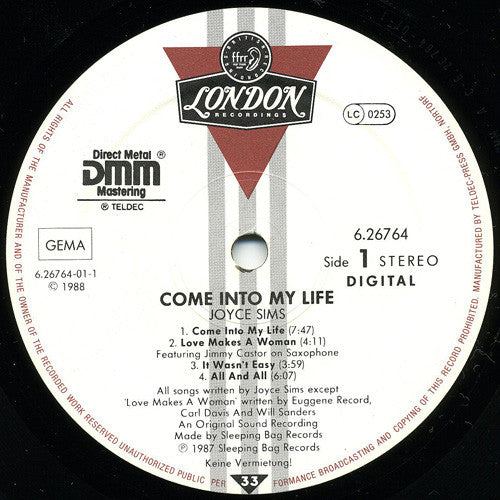Joyce Sims - Come Into My Life