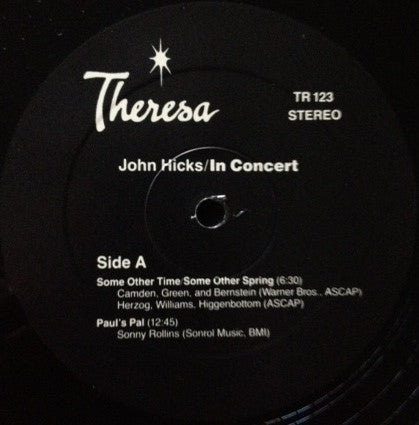 John Hicks - In Concert