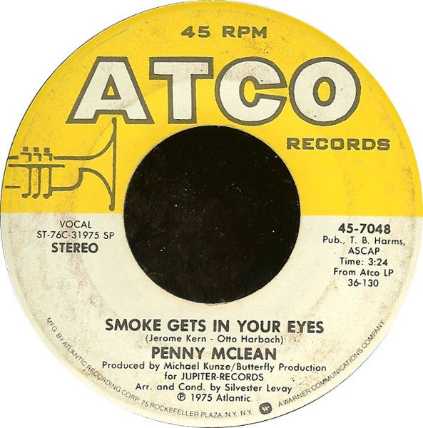 Penny McLean - Smoke Gets In Your Eyes