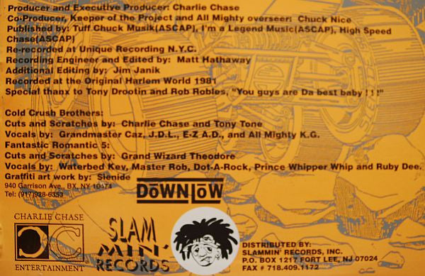 Charlie Chase - Cold Crush Brothers Vs. Fantastic Romantic 5 Live Mc Battles From Harlem World 1981