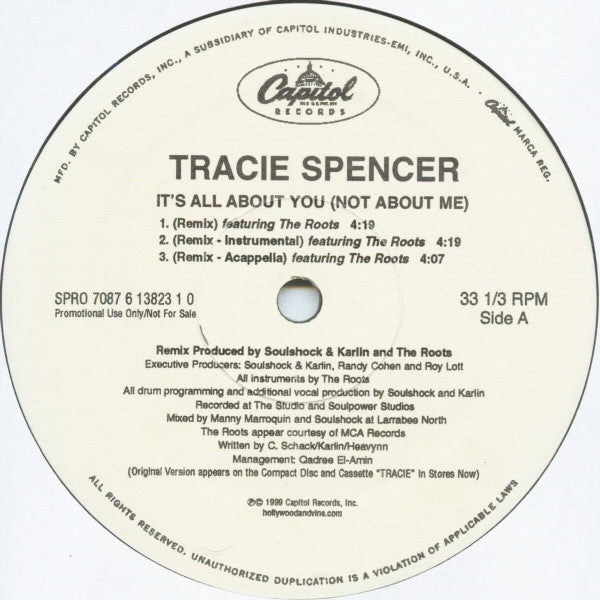 Tracie Spencer - It's All About You (Not About Me)
